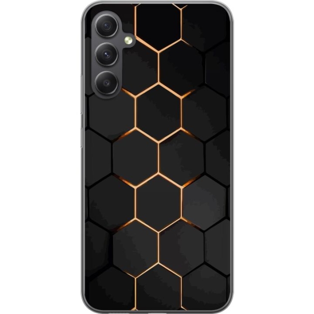 Mobilskal till Samsung Galaxy A25 med Lyxigt Mönster motiv