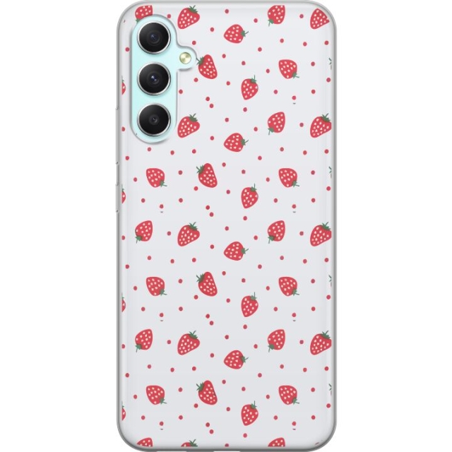 Mobilskal till Samsung Galaxy A34 med Jordgubbar motiv