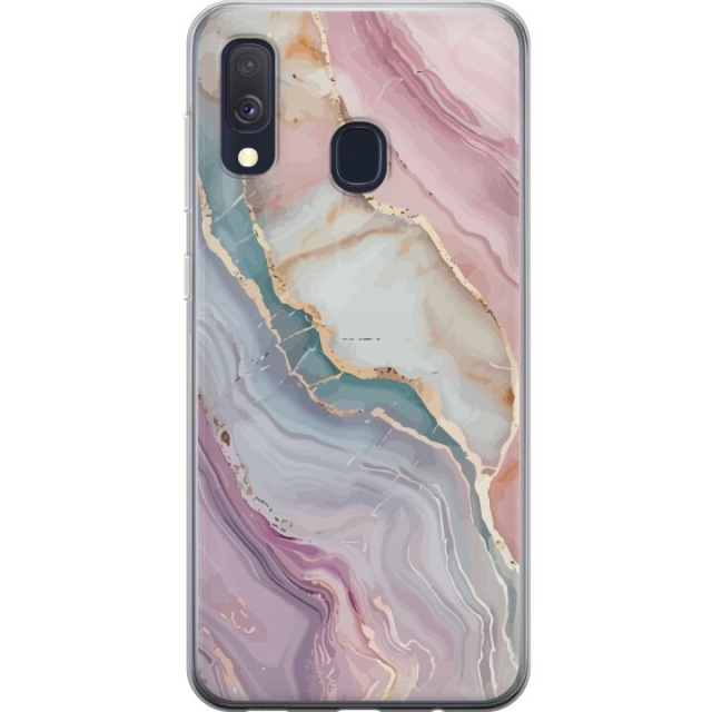 Mobilskal till Samsung Galaxy A40 med Marmor motiv