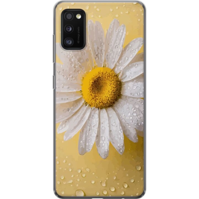 Mobilskal till Samsung Galaxy A41 med Porslinsblomma motiv