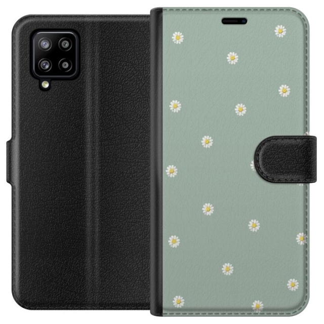 Plånboksfodral till Samsung Galaxy A42 5G med Prästkragar motiv