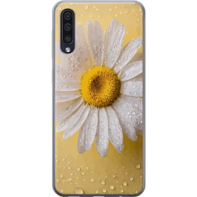Mobilskal till Samsung Galaxy A50 med Porslinsblomma motiv