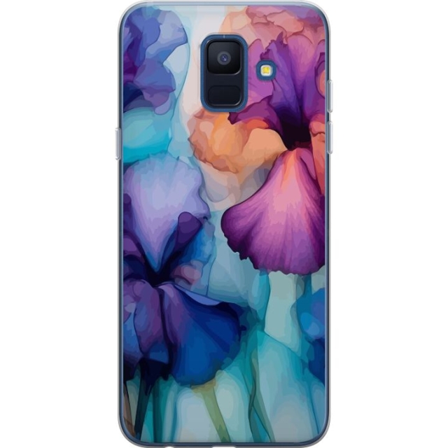 Mobilskal till Samsung Galaxy A6 (2018) med Magiska blommor motiv