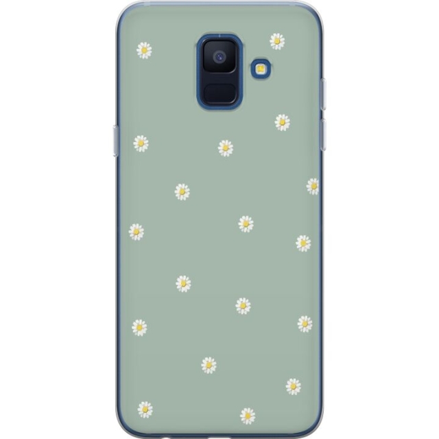 Mobilskal till Samsung Galaxy A6 (2018) med Prästkragar motiv