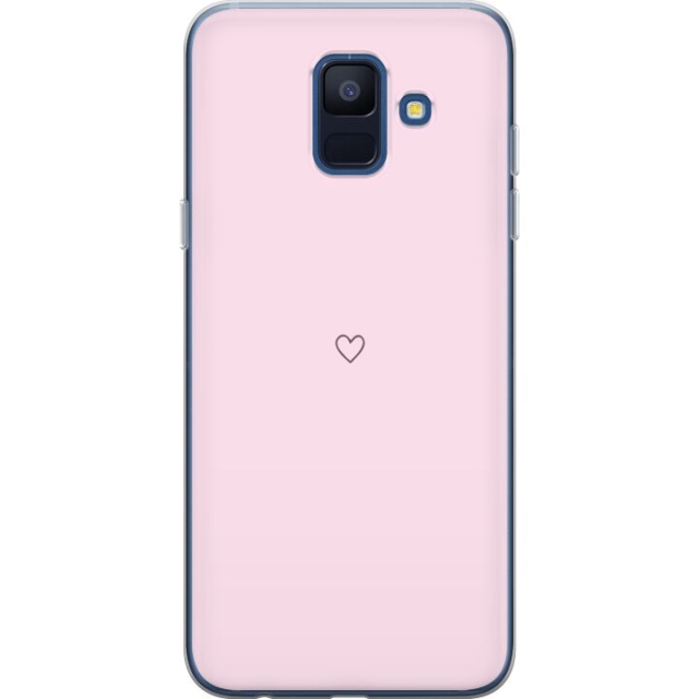 Mobilskal till Samsung Galaxy A6 (2018) med Hjärta motiv