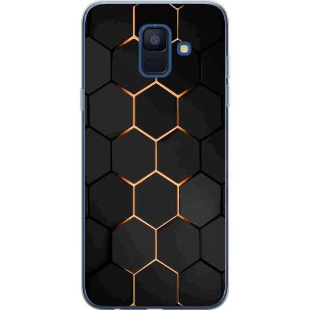 Mobilskal till Samsung Galaxy A6 (2018) med Lyxigt Mönster motiv