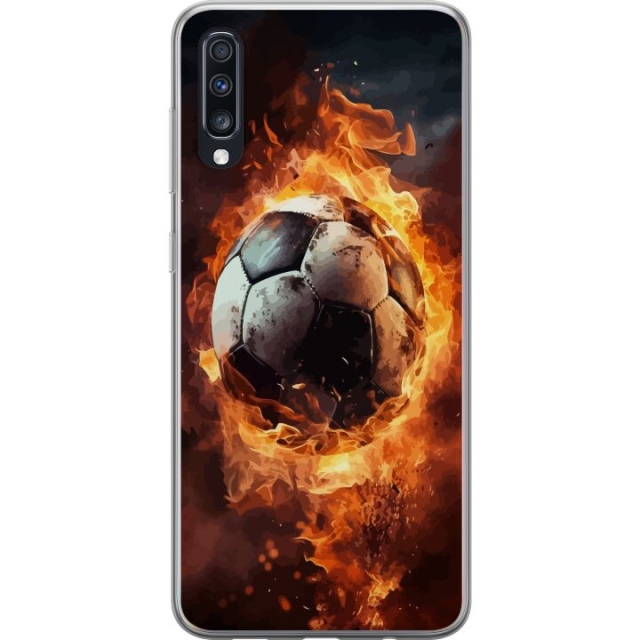 Mobilskal till Samsung Galaxy A70 med Fotboll motiv