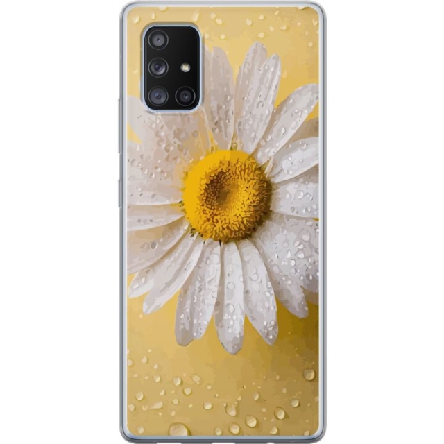 Mobilskal till Samsung Galaxy A71 5G med Porslinsblomma motiv