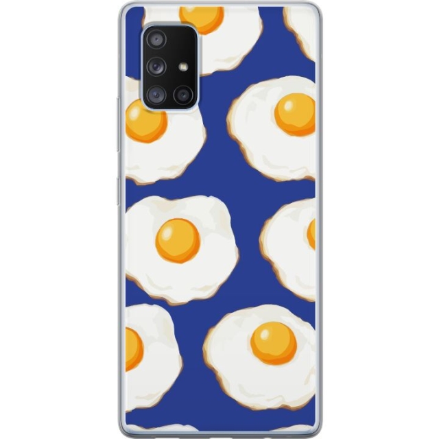 Mobilskal till Samsung Galaxy A71 5G med Stekta ägg motiv
