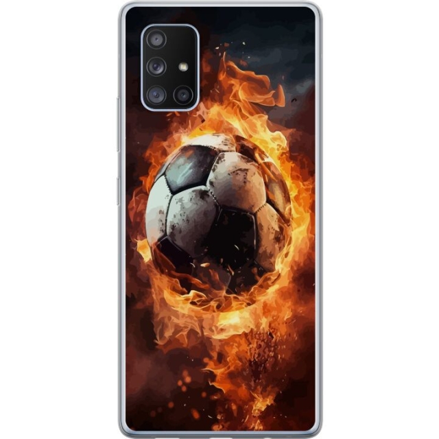 Mobilskal till Samsung Galaxy A71 5G med Fotboll motiv