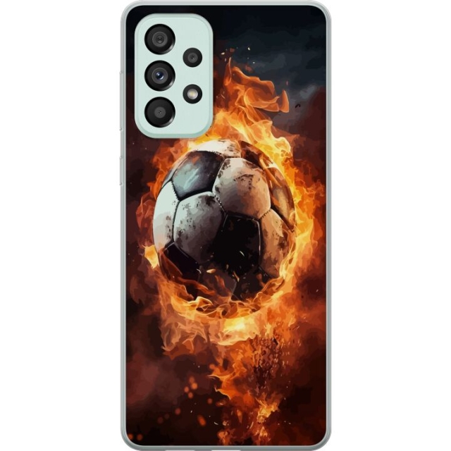 Mobilskal till Samsung Galaxy A73 5G med Fotboll motiv