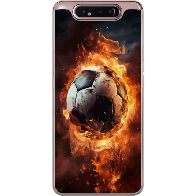 Mobilskal till Samsung Galaxy A80 med Fotboll motiv