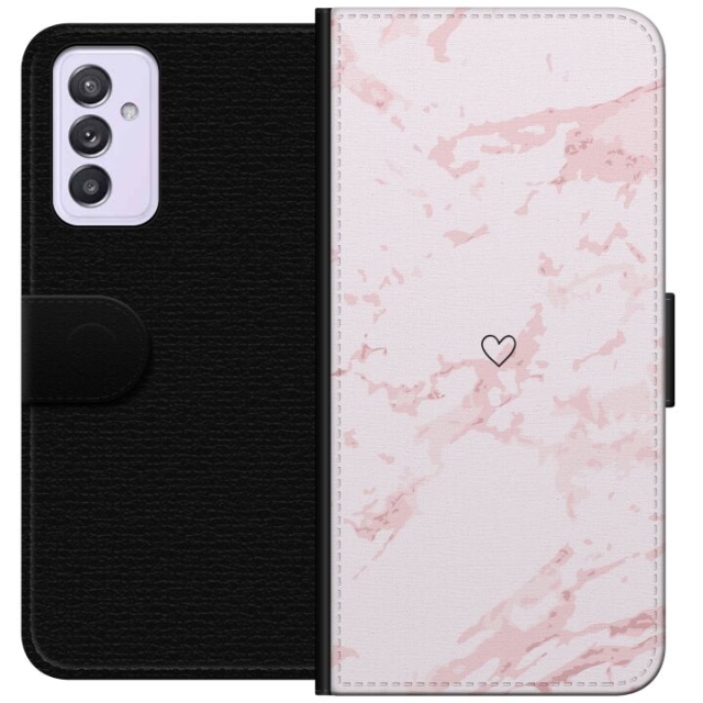 Plånboksfodral till Samsung Galaxy A82 5G med Rosa Hjärta motiv