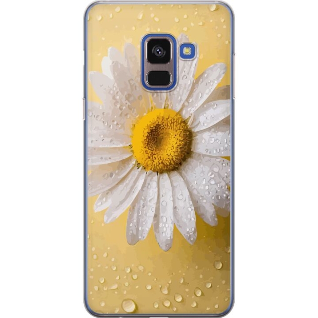 Mobilskal till Samsung Galaxy A8 (2018) med Porslinsblomma motiv