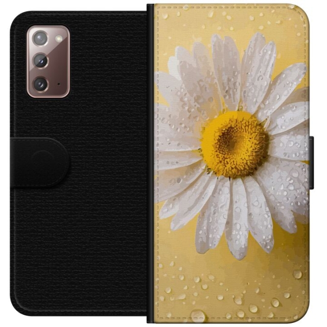 Plånboksfodral till Samsung Galaxy Note20 med Porslinsblomma motiv