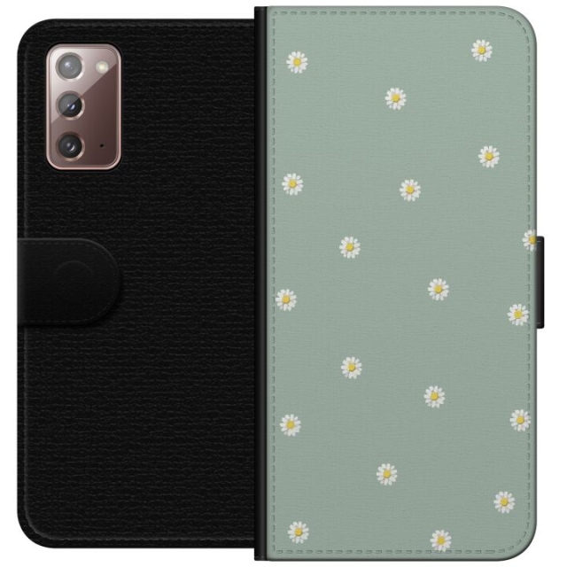 Plånboksfodral till Samsung Galaxy Note20 med Prästkragar motiv