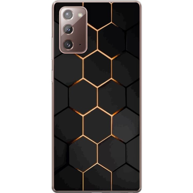 Mobilskal till Samsung Galaxy Note20 med Lyxigt Mönster motiv