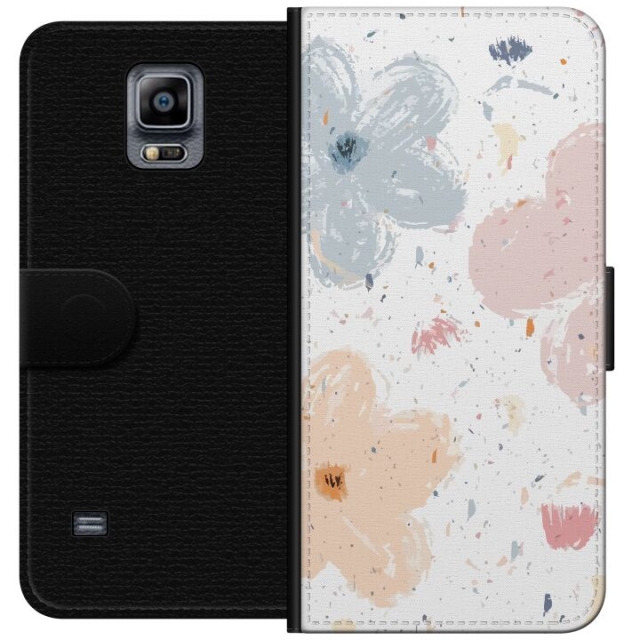 Plånboksfodral till Samsung Galaxy Note 4 med Blommor motiv