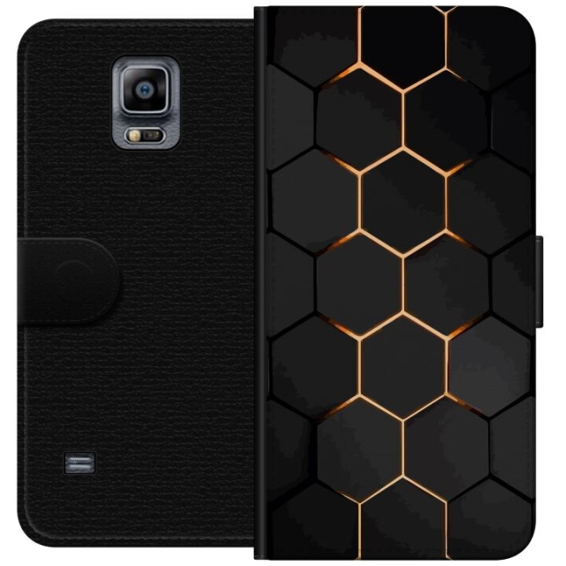 Plånboksfodral till Samsung Galaxy Note 4 med Lyxigt Mönster motiv
