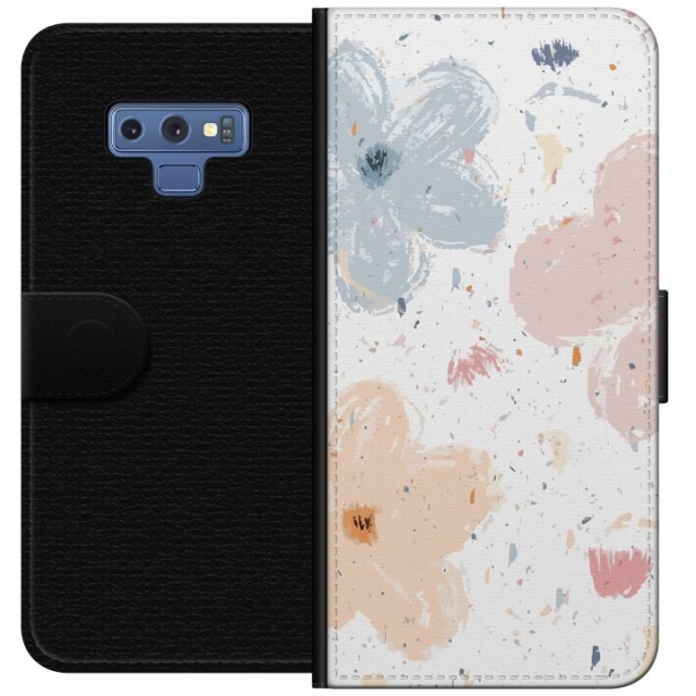 Plånboksfodral till Samsung Galaxy Note9 med Blommor motiv