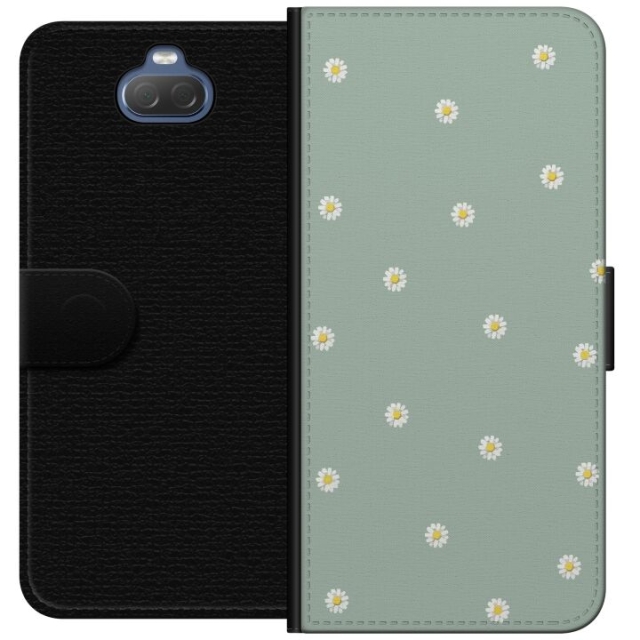 Plånboksfodral till Sony Xperia 10 med Prästkragar motiv