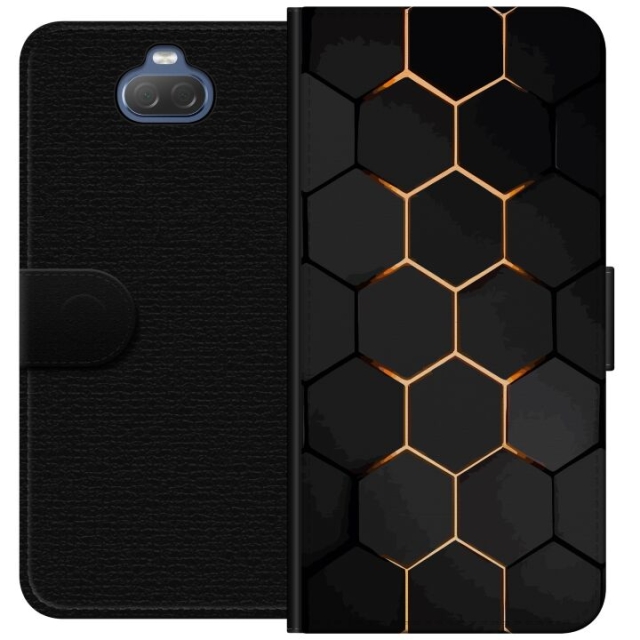 Plånboksfodral till Sony Xperia 10 med Lyxigt Mönster motiv