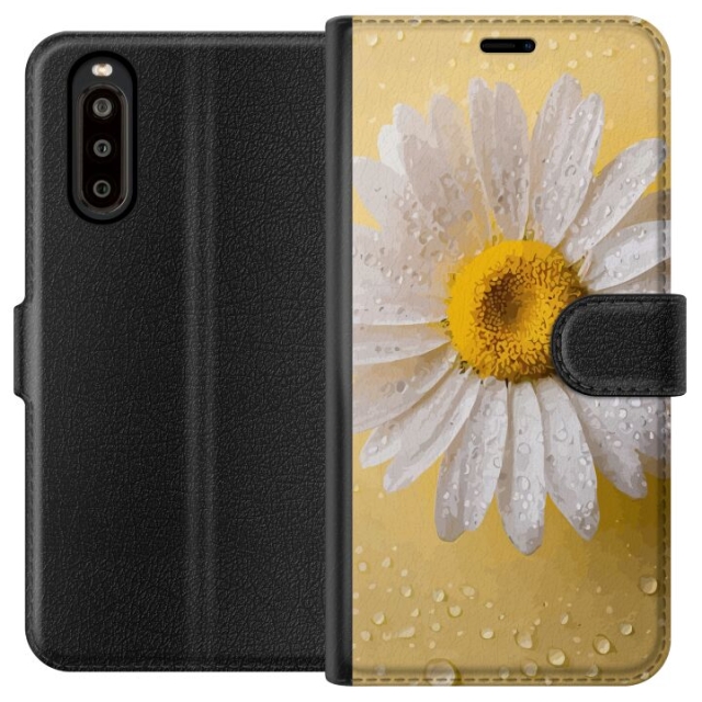 Plånboksfodral till Sony Xperia 10 II med Porslinsblomma motiv