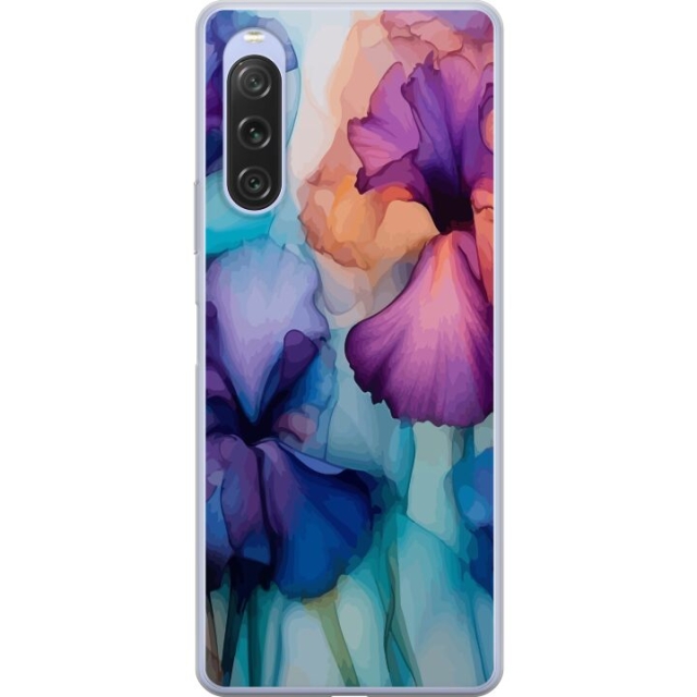 Mobilskal till Sony Xperia 10 V med Magiska blommor motiv