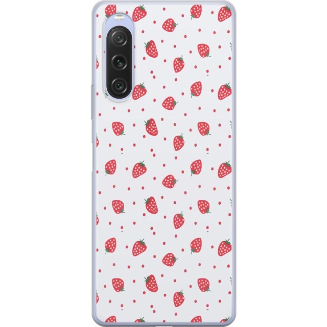 Mobilskal till Sony Xperia 10 V med Jordgubbar motiv