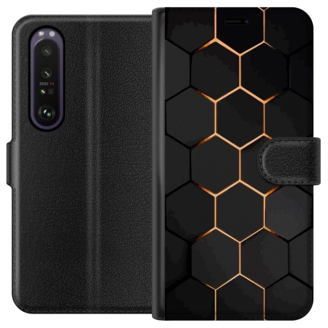 Plånboksfodral till Sony Xperia 1 III med Lyxigt Mönster motiv