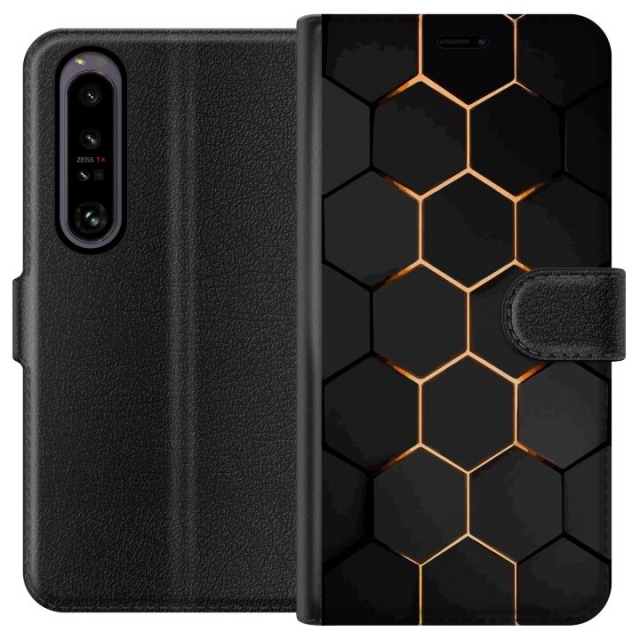 Plånboksfodral till Sony Xperia 1 IV med Lyxigt Mönster motiv
