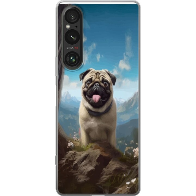 Mobilskal till Sony Xperia 1 V med Glad Hund motiv