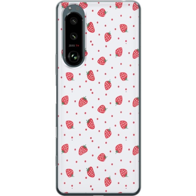 Mobilskal till Sony Xperia 5 III med Jordgubbar motiv