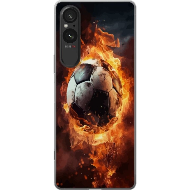 Mobilskal till Sony Xperia 5 V med Fotboll motiv