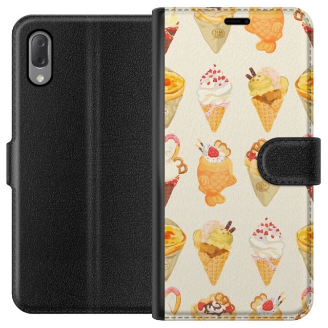 Plånboksfodral till Sony Xperia L3 med Glassigt motiv