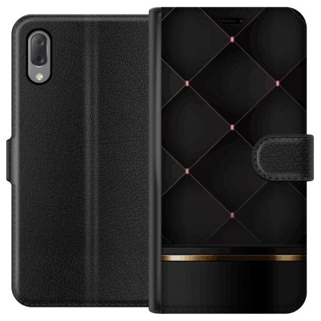 Plånboksfodral till Sony Xperia L3 med Lyxig linje motiv