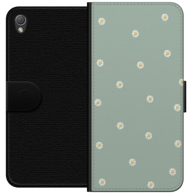 Plånboksfodral till Sony Xperia Z3 med Prästkragar motiv