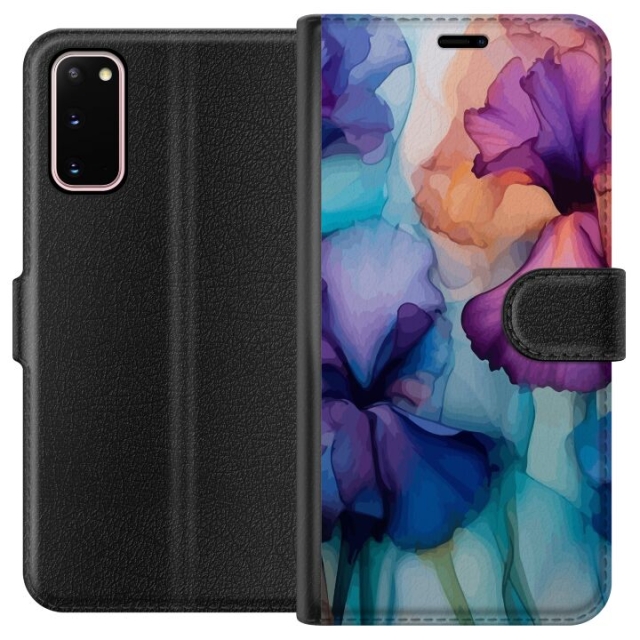Plånboksfodral till Samsung Galaxy S20 med Magiska blommor motiv