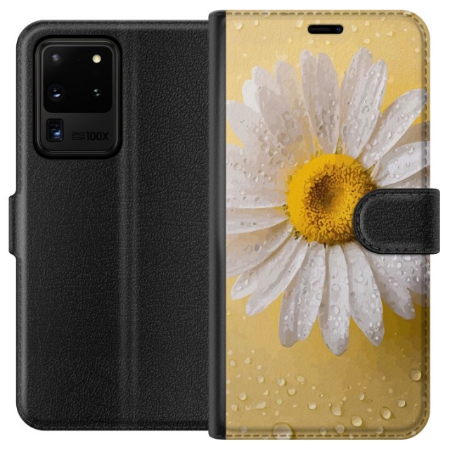 Plånboksfodral till Samsung Galaxy S20 Ultra med Porslinsblomma motiv