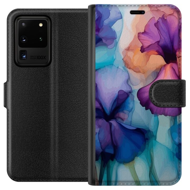 Plånboksfodral till Samsung Galaxy S20 Ultra med Magiska blommor motiv