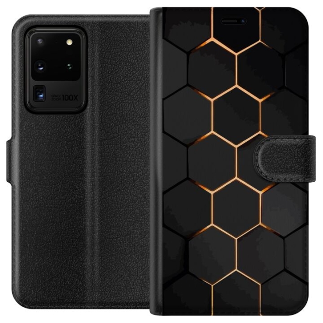 Plånboksfodral till Samsung Galaxy S20 Ultra med Lyxigt Mönster motiv