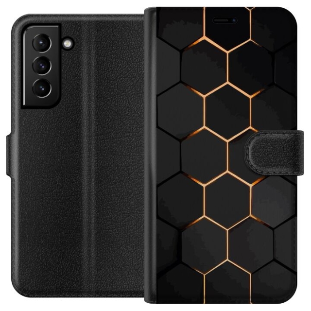 Plånboksfodral till Samsung Galaxy S21+ 5G med Lyxigt Mönster motiv