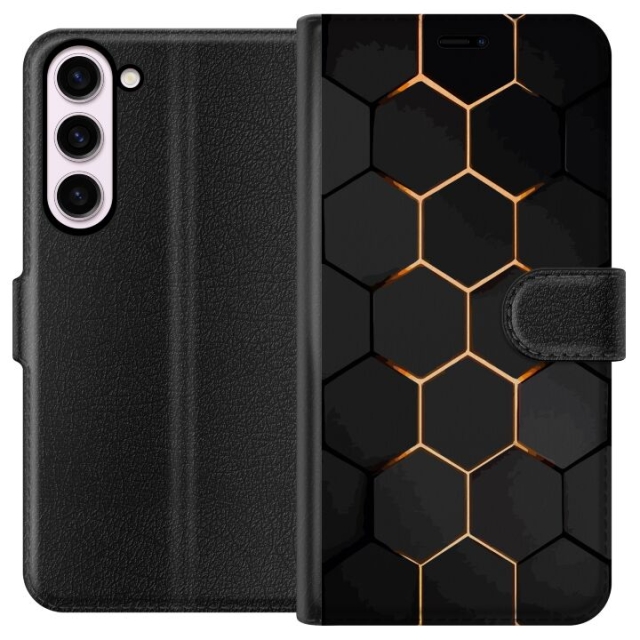 Plånboksfodral till Samsung Galaxy S23+ med Lyxigt Mönster motiv