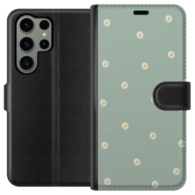 Plånboksfodral till Samsung Galaxy S23 Ultra med Prästkragar motiv