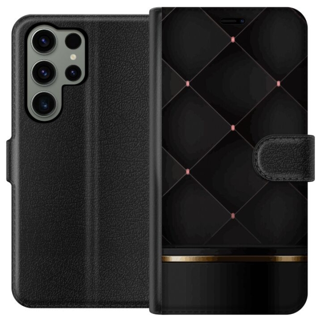Plånboksfodral till Samsung Galaxy S23 Ultra med Lyxig linje motiv