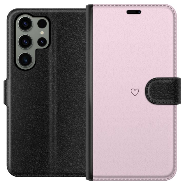 Plånboksfodral till Samsung Galaxy S23 Ultra med Hjärta motiv