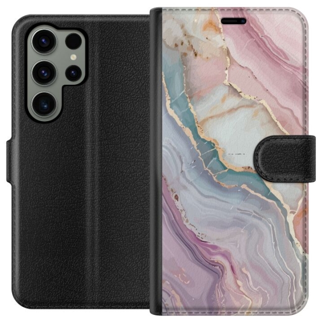 Plånboksfodral till Samsung Galaxy S23 Ultra med Marmor motiv
