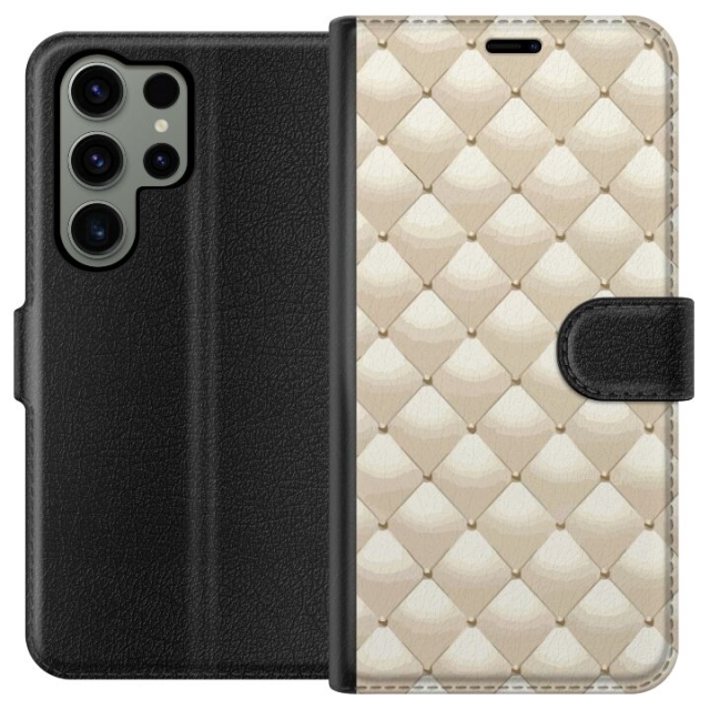 Plånboksfodral till Samsung Galaxy S23 Ultra med Guldglans motiv