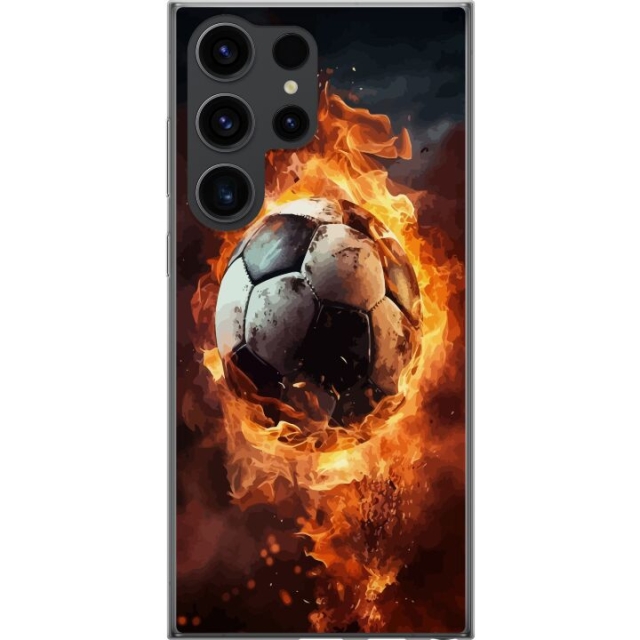 Mobilskal till Samsung Galaxy S24 Ultra med Fotboll motiv