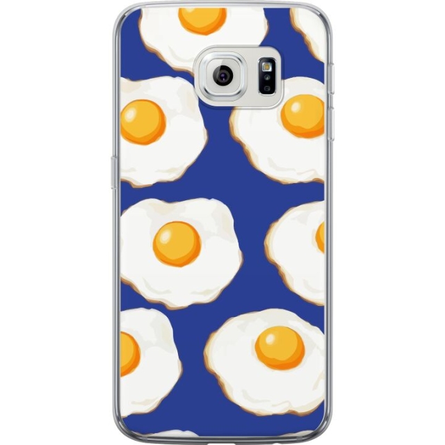 Mobilskal till Samsung Galaxy S6 edge med Stekta ägg motiv
